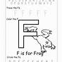 F Worksheets For Preschool