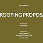 Roofing Proposal Template Pdf