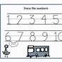 Tracing Numbers 1-10 Worksheets