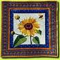Paper Pieced Sunflower Pattern