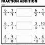 Fraction Adding Worksheets