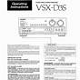 Vsx 820 Manual