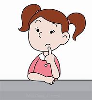 Image result for girl thinking cartoon