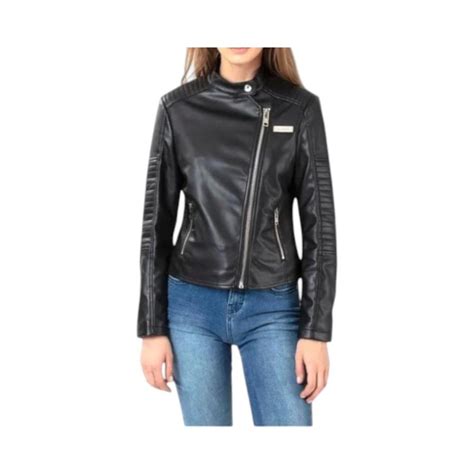Fashion´S Park Chaqueta Mujer Biker Negro- Lll Chaquetas