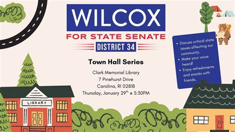 Town Hall Series with Sam Wilcox - Candidate for State Senate D34 ...