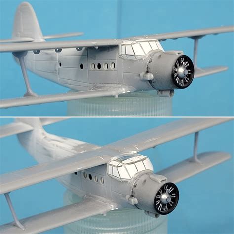 Сборка модели Ан-2, 1:144 масштаб | Пикабу