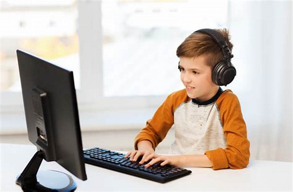 child using computer
