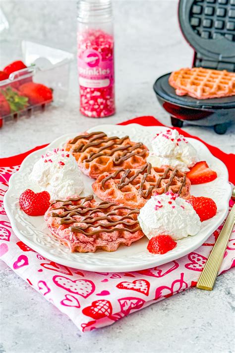 Pink Velvet Waffles Real Mom Kitchen