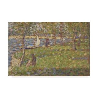 Georges Pierre Seurat Study For La Grande Jatte Canvas Art Multi