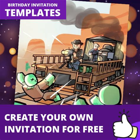 Free Dead Rails (Roblox) Birthday Invitations Template | Edit Online ...