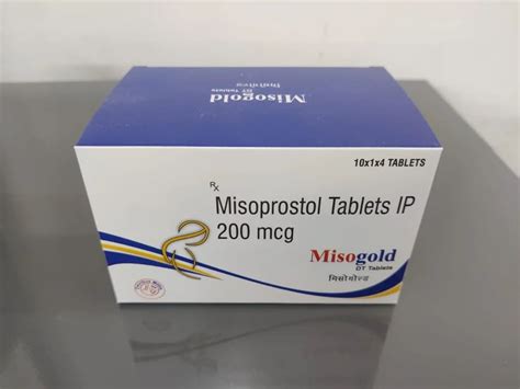 Misogold Misoprostol Tablets (200 mcg) - 200 mg Mifepristone Box at ...