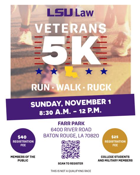 LSU law students highlight veteran advocacy through annual 5K - AOL