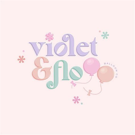 Pastel Logo Design In Balloons Balloon Logo Branding Design Logo