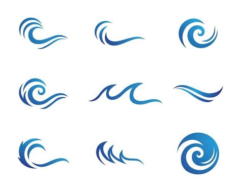 Premium Vector Water Wave Symbol And Icon Logo Template Vector