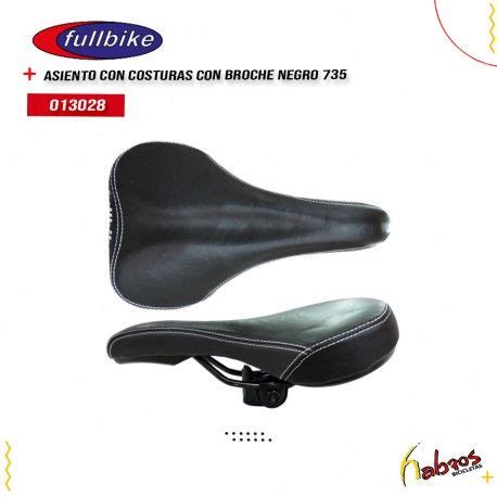 (013028) ASIENTO CON COSTURAS CON BROCHE FULLBIKE NEGRO 735 C/B ...