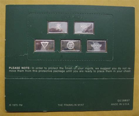 1975 Franklin Mint The Centennial Car Mini Ingot Collection Take A Look EBay