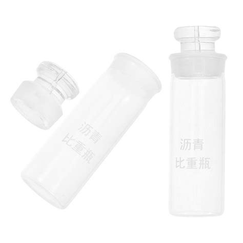 2pcs Lab Glass Pycnometer Bottle - Solid Asphalt Density Testing Supply ...
