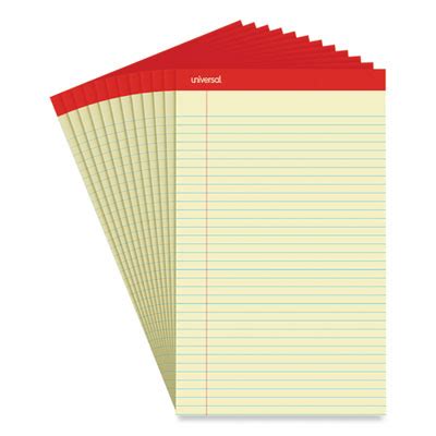 Perforated Ruled Writing Pads 2C Narrow Rule 2C Red Headband 2C 50