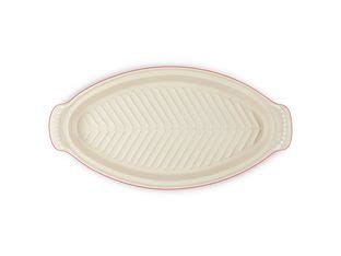 LE CREUSET Backform Fischbackform mit Deckel 34 cm Tradition Kirschrot