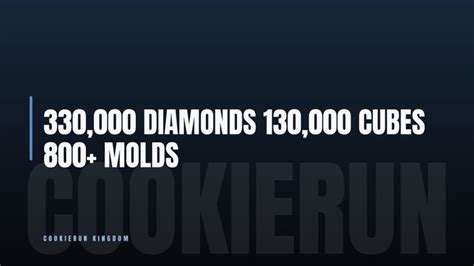 CookieRun: Kingdom Accounts All Platform 330,000 DIAMONDS - 130,000 ...