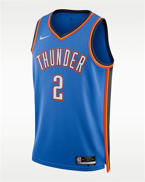 Oklahoma City Thunder Icon Edition Men's Nike Dri-FIT NBA Swingman ...