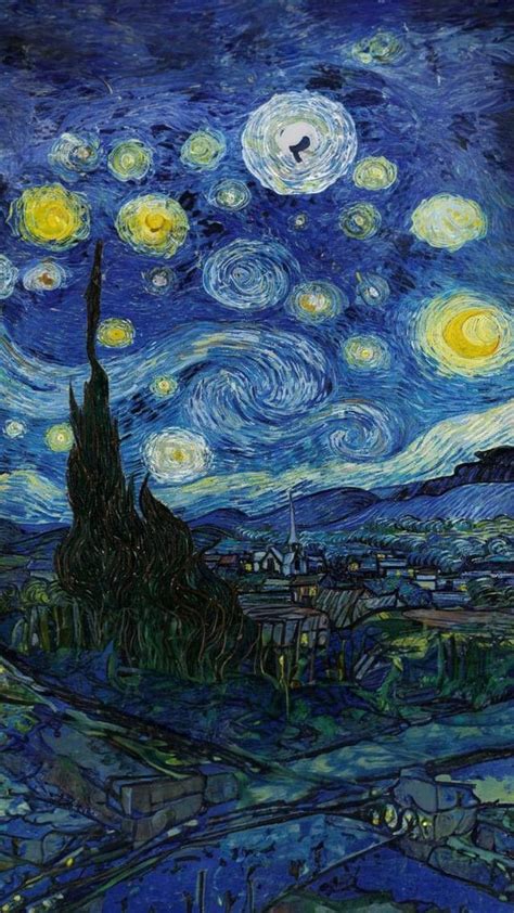 Noite Estrelada Van Gogh In Vincent Van Gogh Wallpaper