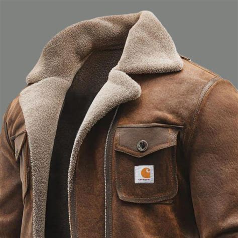 Leather Carhartt Coat - Etsy