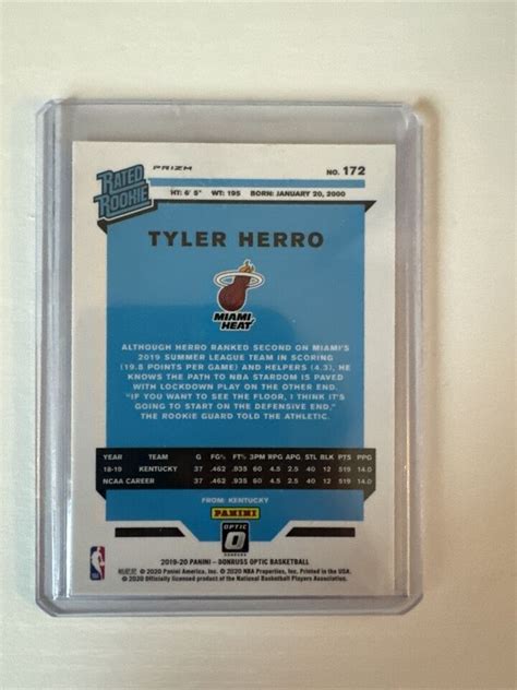 Panini Donruss Optic Rated Rookie Purple Prizm Tyler