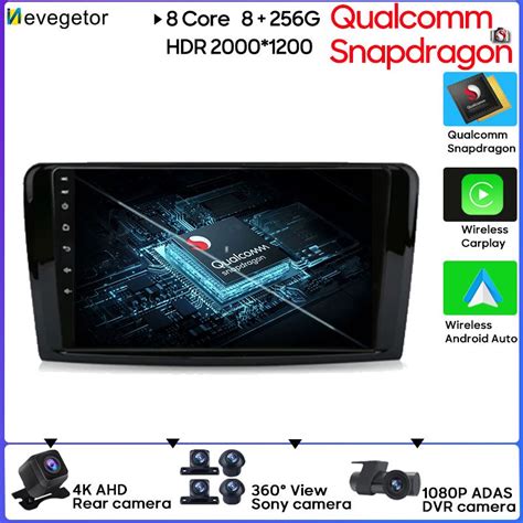 Qualcomm Snapdragon Android Touch Screen For Mercedes Benz Gl Ml Class W X No Din Dvd