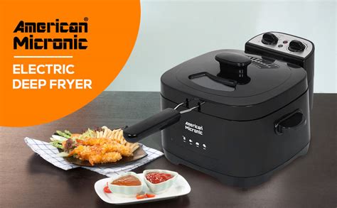 AMERICAN MICRONIC® 3 L Electric Deep Fryer | Timer & Adjustable ...