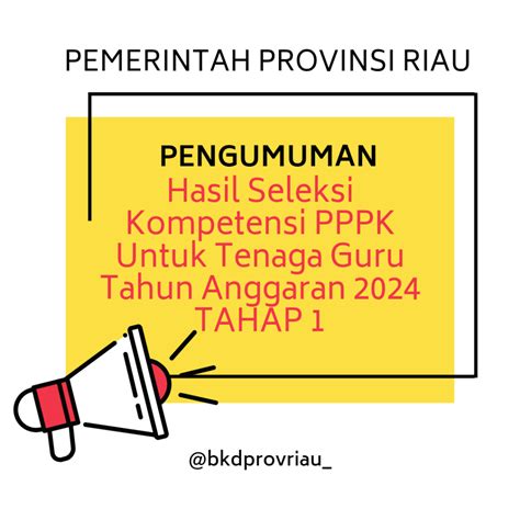 Hasil Seleksi Kompetensi Pppk Untuk Tenaga Guru Tahun Anggaran