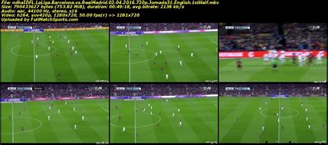 Full Match Barcelona vs Real Madrid La Liga 2016