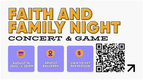 ? CCF Faith & Family Night at Arvest Ballpark! ⚾?, Arvest Ballpark ...