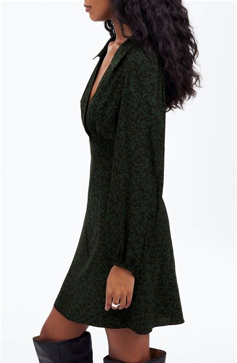 Madewell Floral Long Sleeve Mini Shirtdress | Nordstromrack