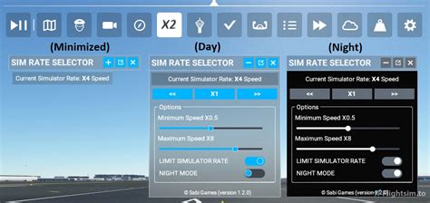 SIM RATE SELECTOR - Utilities for MSFS | Flightsim.to
