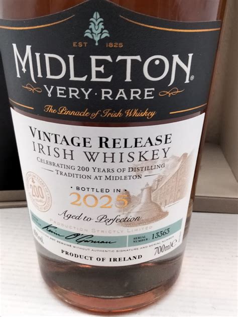 Midleton Very Rare 2025 70cl, Serial no. 13363 | Whiskey Bidders ...