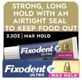 Fixodent Ultra Max Hold Secure Denture Adhesive Cream, 2.2 oz HSA/FSA ...