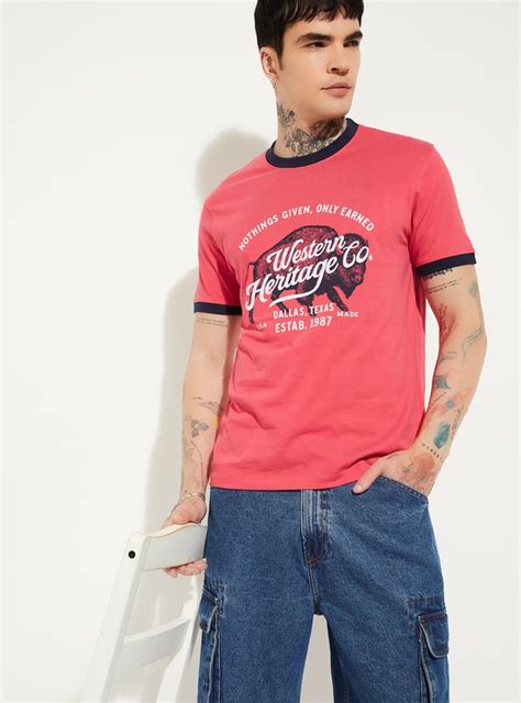 Buy URB_N Men Printed Slim Fit T-shirt Online at just Rs. 499.0 ...