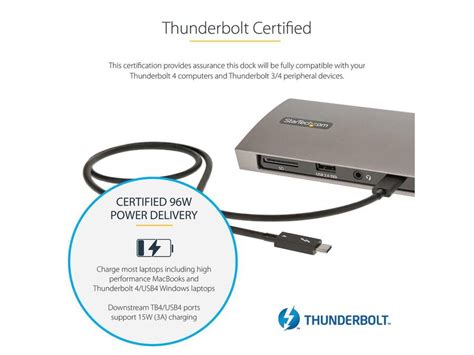 Startech Thunderbolt 4 Multiport Dock Dual Monitor 4K TB4CDOCK - Best Buy