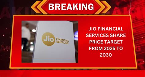 Jio Financial Services Share Price Target From 2025 To 2030 Financial