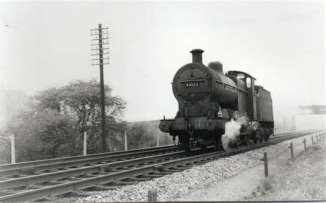 Ex LMS CLASS 4F 0-6-0 No 44123 @ MANGOTSFIELD in APRIL 1961 SEE SCAN ...