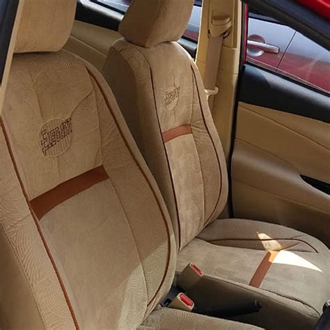 Comfy Waves Fabric Car Seat Cover For Hyundai Santro with Free Set of ...