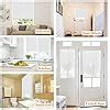 Maritown Window Roller Blinds Cordless No Drilling Cut to Size Glue ...