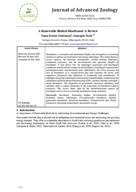 Bioethanol Production from Sugar, Starch, and Lignocellulosic Biomass ...