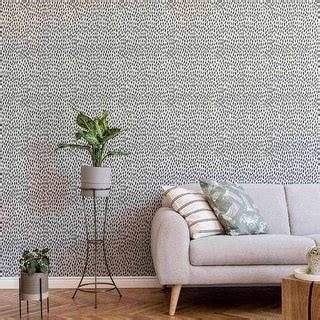 Black And White Animal Peel And Stick Removable Wallpaper 1756 Bed