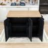 Latitude Run Zendaya Modern Rolling Kitchen Island With Ample Storage