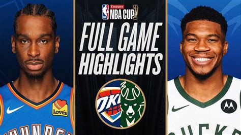 Oklahoma City Thunder Vs Milwaukee Bucks Full Game Highlights Dec