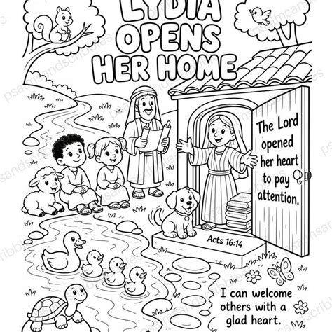 Open Bible Coloring Page - Etsy