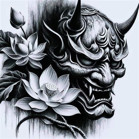 Pin By Tsukasa Riley On Stencil Art In 2024 Japanese Mask Tattoo Japanese Tattoo Designs