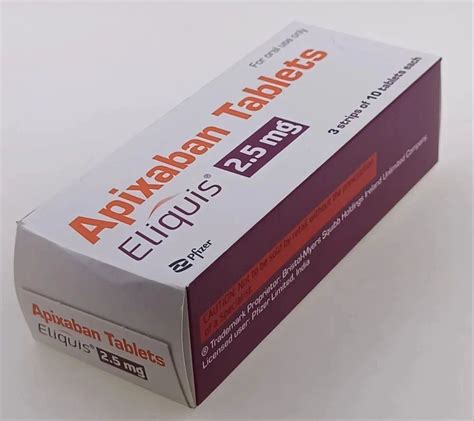 2.5mg Eliquis Apixaban Tablets (Strip Packaging) at ₹ 665/strip in Nagpur